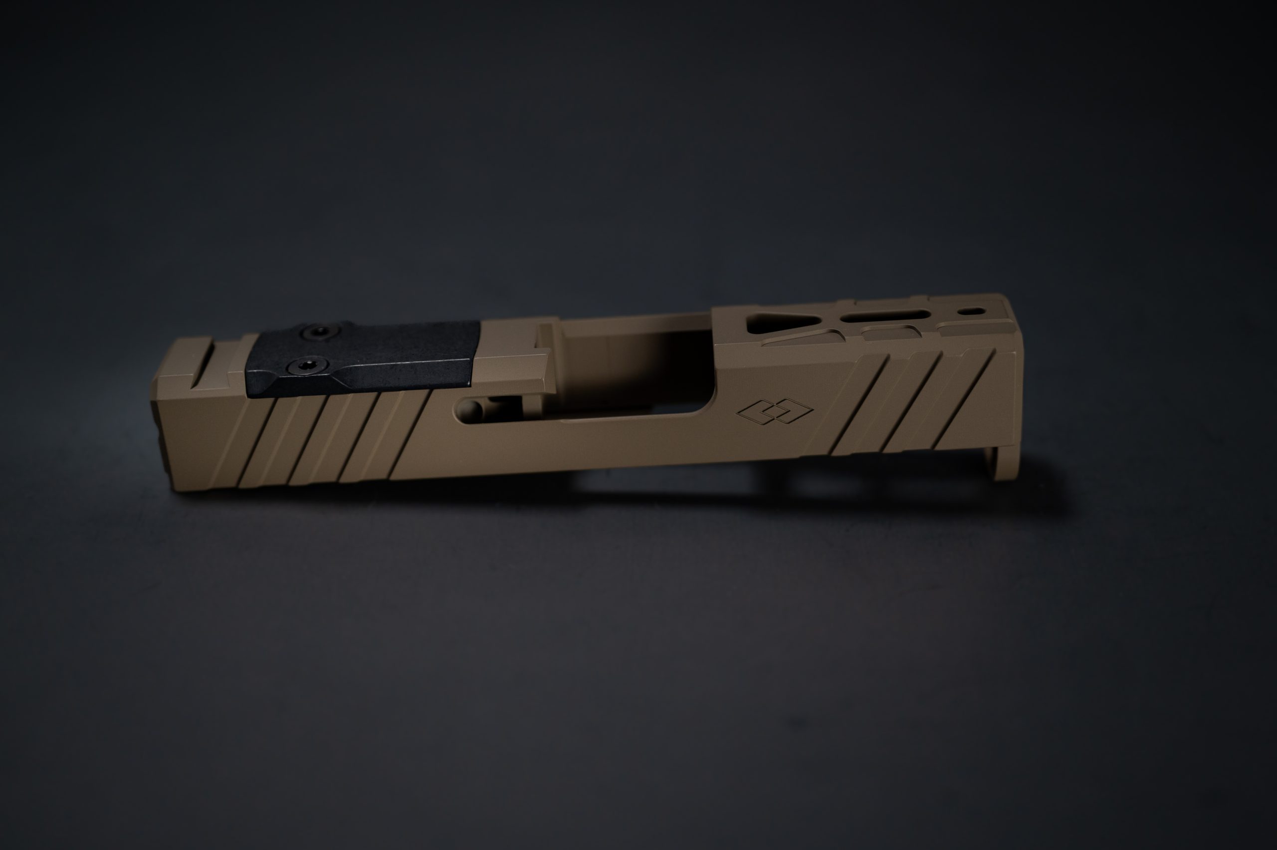 DBL BLK Glock G43/43X Slide with RMR Optic Cut – FDE